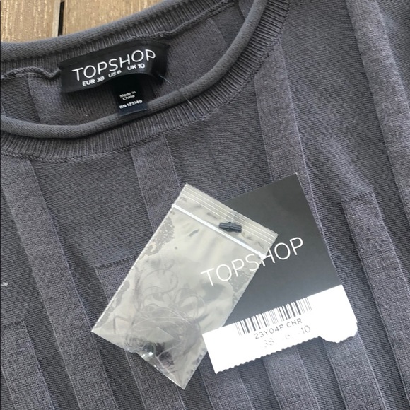 (Sold) TOPSHOP Ribbed Button Long Sleeve Top - Picture 7 of 8